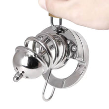 Load image into Gallery viewer, 2 in1 Stainless Steel Helmet Chastity Cage