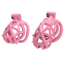 Afbeelding in Gallery-weergave laden, 3D Dubbelkoppige Zachte Spikes Ademende Kuisheidskooi