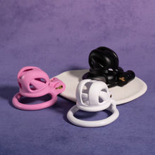 Afbeelding in Gallery-weergave laden, 3D Mini Viper Chastity Cage With 4 Rings 1