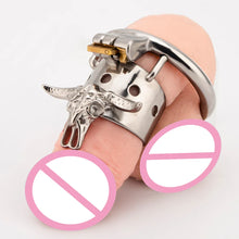 Load image into Gallery viewer, Bull Head Skeleton Chastity Cage -4