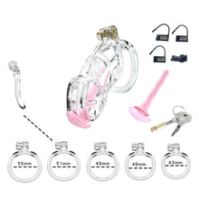 Load image into Gallery viewer, Transparent Cobra Standard Chastity Kit With Urethral