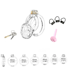 Load image into Gallery viewer, Cobra Soft Chastity Cage transparent