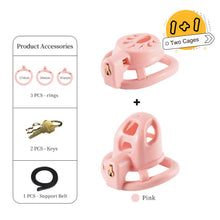 Load image into Gallery viewer, Dual Chasity Cages - Small & Flat Chastity Cage Set