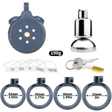 Load image into Gallery viewer, Flat Chastity Cage With Inverted Plugged