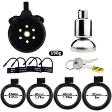 Load image into Gallery viewer, Flat Chastity Cage With Inverted Plugged