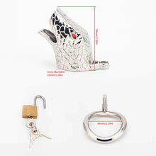 Load image into Gallery viewer, Snakehead-Themed Cock Cage