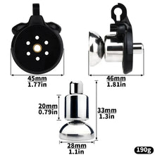 Load image into Gallery viewer, Flat Chastity Cage With Inverted Plugged