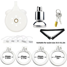 Load image into Gallery viewer, Flat Chastity Cage With Inverted Plugged