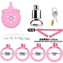 Load image into Gallery viewer, Flat Chastity Cage With Inverted Plugged