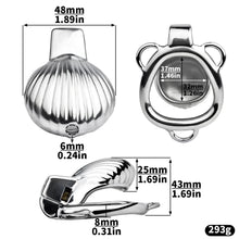 Lade das Bild in den Galerie-Viewer, Petite Sissy Shell Design Chastity Cage