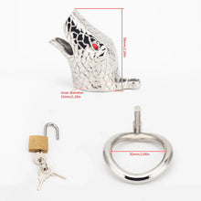 Load image into Gallery viewer, Snakehead-Themed Cock Cage