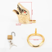 Load image into Gallery viewer, Snakehead-Themed Cock Cage