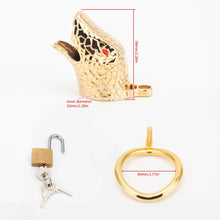 Load image into Gallery viewer, Snakehead-Themed Cock Cage