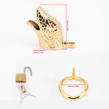 Load image into Gallery viewer, Snakehead-Themed Cock Cage