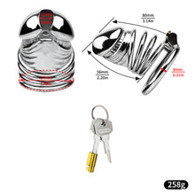 Lade das Bild in den Galerie-Viewer, Steel Chastity Cage - 9