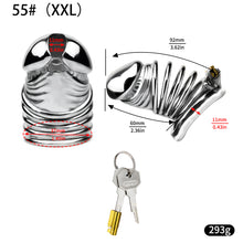 Lade das Bild in den Galerie-Viewer, Steel Chastity Cage - 11