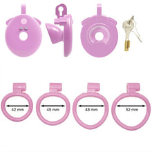 Lade das Bild in den Galerie-Viewer, App-Controlled Micro Flat Chastity Cage with Vibration