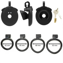 Lade das Bild in den Galerie-Viewer, App-Controlled Micro Flat Chastity Cage with Vibration