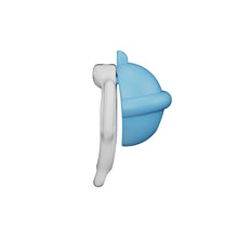 Lade das Bild in den Galerie-Viewer, Solid blue bell-shaped chastity cage side view