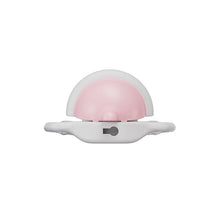 Lade das Bild in den Galerie-Viewer, Blue and pink bell-shaped chastity cage rear view