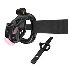 Lade das Bild in den Galerie-Viewer, Black Cobra Keuschheits-Nano-Set mit Gürtel und Harnröhre