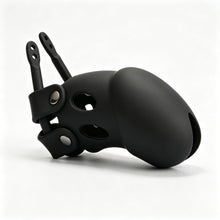 Load image into Gallery viewer, Black concealed-lock cage side view
