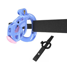 Lade das Bild in den Galerie-Viewer, Blue Cobra Keuschheits-Nano-Set mit Gürtel und Harnröhre