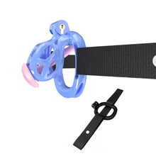 Afbeelding in Gallery-weergave laden, Blauwe Cobra Kuisheidsnub Kit Met Riem En Urethrale