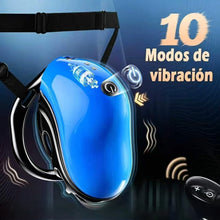 Load image into Gallery viewer, Blue 10-Mode App-Control Vibrating Chastity Cage