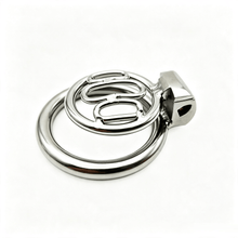 Lade das Bild in den Galerie-Viewer, Breathable Flat Stainless Steel Chastity Cage in the main gallery view
