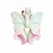 Load image into Gallery viewer, Butterfly Wing Inverted Chastity Cage in Mint & Pink front view