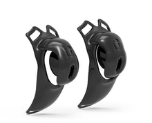 Lade das Bild in den Galerie-Viewer, Black C-ring chastity cage side and rear views
