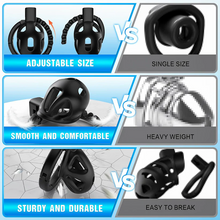 Load image into Gallery viewer, 8 Adjustable Cock Ring ABS Chastity Cage