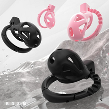 Load image into Gallery viewer, 8 Adjustable Cock Ring ABS Chastity Cage