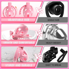 Load image into Gallery viewer, 8 Adjustable Cock Ring ABS Chastity Cage