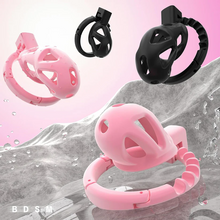 Load image into Gallery viewer, 8 Adjustable Cock Ring ABS Chastity Cage