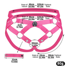 Lade das Bild in den Galerie-Viewer, Chastity Strap For Men dimensions showing 48cm, 120cm, 18.9in