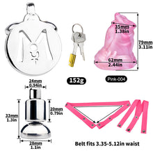 Load image into Gallery viewer, Inverted Chastity Cage With Monster Dildo