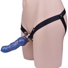 Load image into Gallery viewer, Inverted Chastity Cage With Monster Dildo