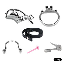 Afbeelding in Gallery-weergave laden, Dolphin Steel Chastity Cage with Anti-ring Removable - 9