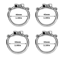 Afbeelding in Gallery-weergave laden, Dolphin Steel Chastity Cage with Anti-ring Removable - ring size