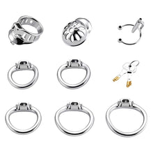 Lade das Bild in den Galerie-Viewer, Double Locking Stainless Steel Chastity Cage in alternate gallery view 5