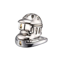 Lade das Bild in den Galerie-Viewer, Double Locking Stainless Steel Chastity Cage in alternate gallery view 3