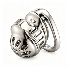 Lade das Bild in den Galerie-Viewer, Double Locking Stainless Steel Chastity Cage in the main gallery view