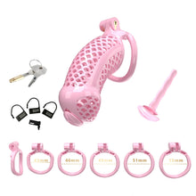 Load image into Gallery viewer, Extra Long Pink Cobra Chastity Device (4.92 Inches)