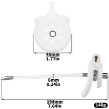 Afbeelding in Gallery-weergave laden, Flat Chastity Cage with Detchable Ball Catheter- 9