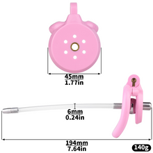 Afbeelding in Gallery-weergave laden, Flat Chastity Cage with Detchable Ball Catheter- 4
