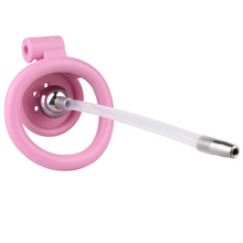 Afbeelding in Gallery-weergave laden, Flat Chastity Cage with Detchable Ball Catheter -2