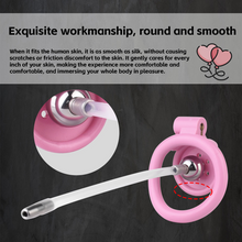Afbeelding in Gallery-weergave laden, Flat Chastity Cage with Detchable Ball Catheter- 21