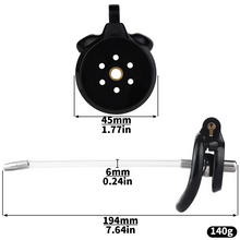 Afbeelding in Gallery-weergave laden, Flat Chastity Cage with Detchable Ball Catheter- 13